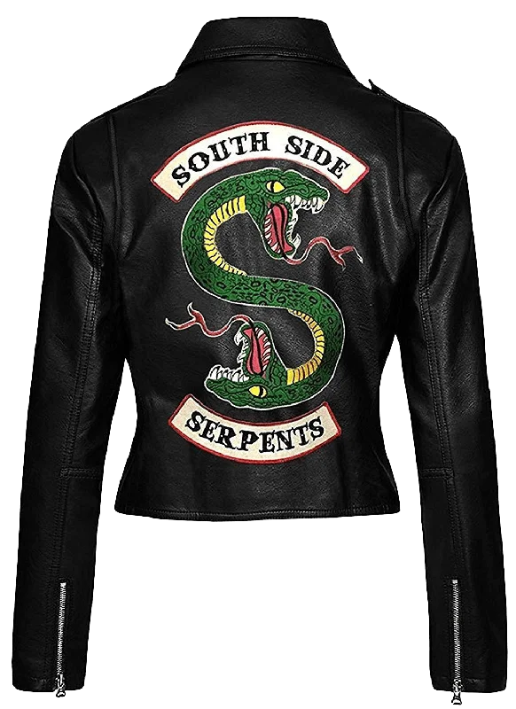 Women's Southside Serpents Comic Movie Leather Jacket | Rivedale Web Series Leather Jacket Striped Jacket Polka Dot Jacket Floral Jacket Women's Southside Serpents Comic Movie Leather Jacket | Rivedale Web Series Leather Jacket Striped Jacket Polka Dot Jacket Floral Jacket