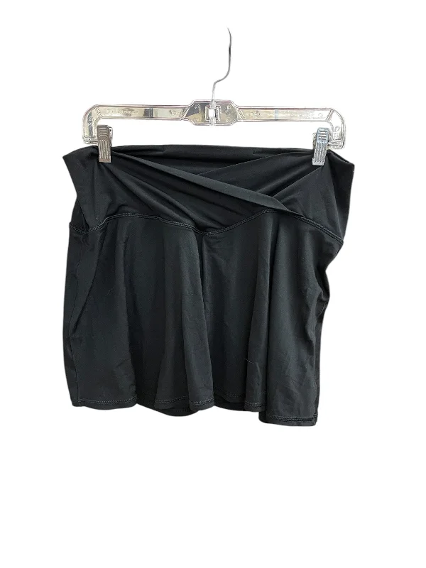 Athletic Skirt By Aerie In Black, Size: Xl leather skirt sleek