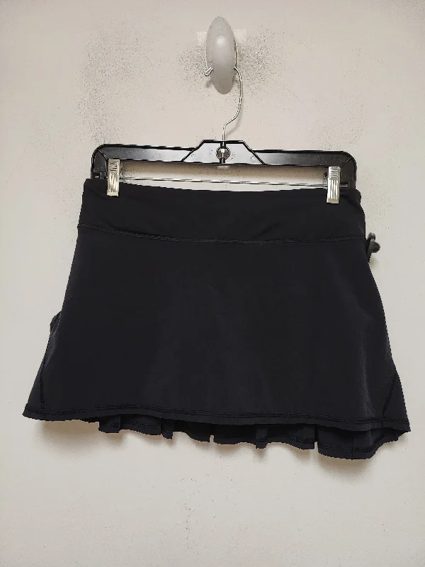 Athletic Skirt By Lululemon In Black, Size: 6 chiffon skirt airy