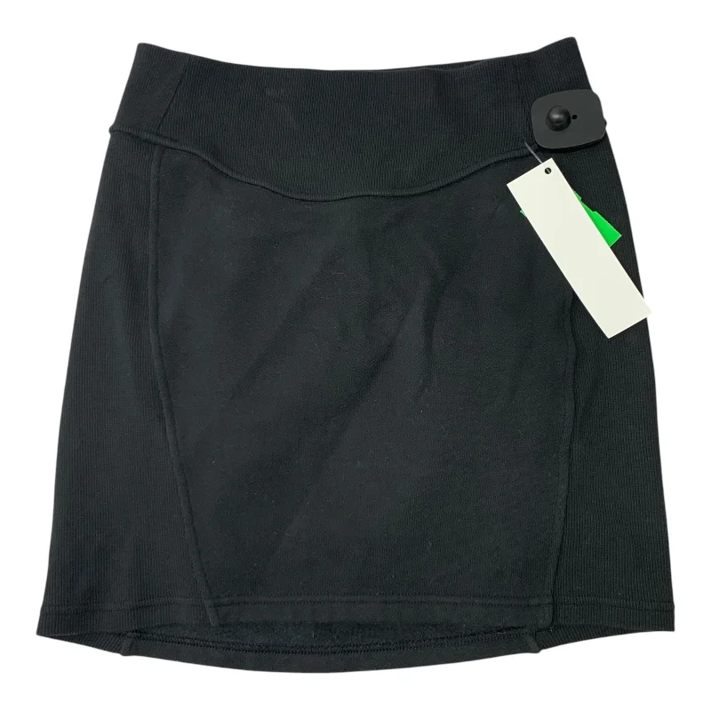 Athletic Skirt By Lululemon In Black, Size: Xs ruffled skirt detail