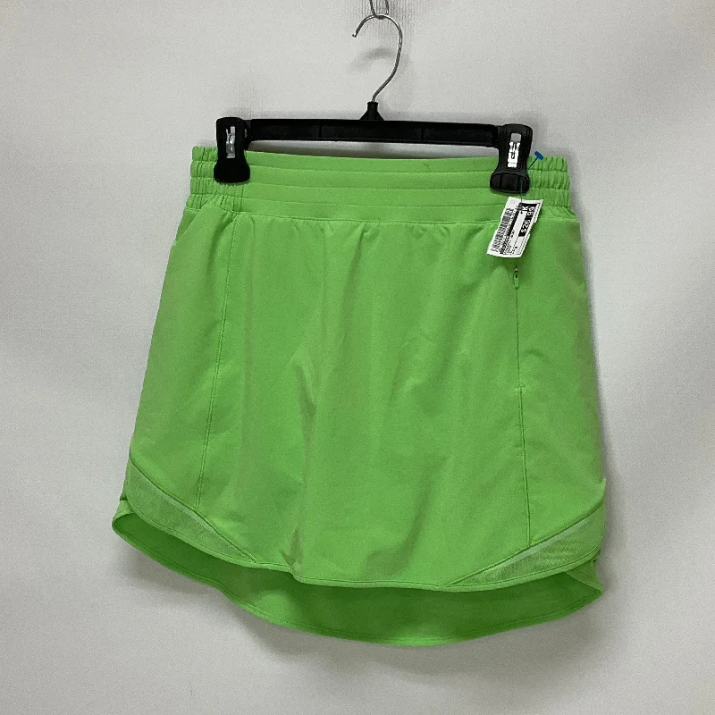 Athletic Skirt By Lululemon In Green, Size: 8 velvet skirt glossy