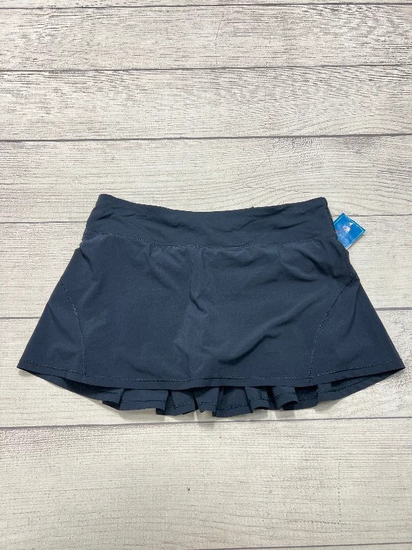 Athletic Skirt By Lululemon In Navy, Size: 10 breathable skirt fabric