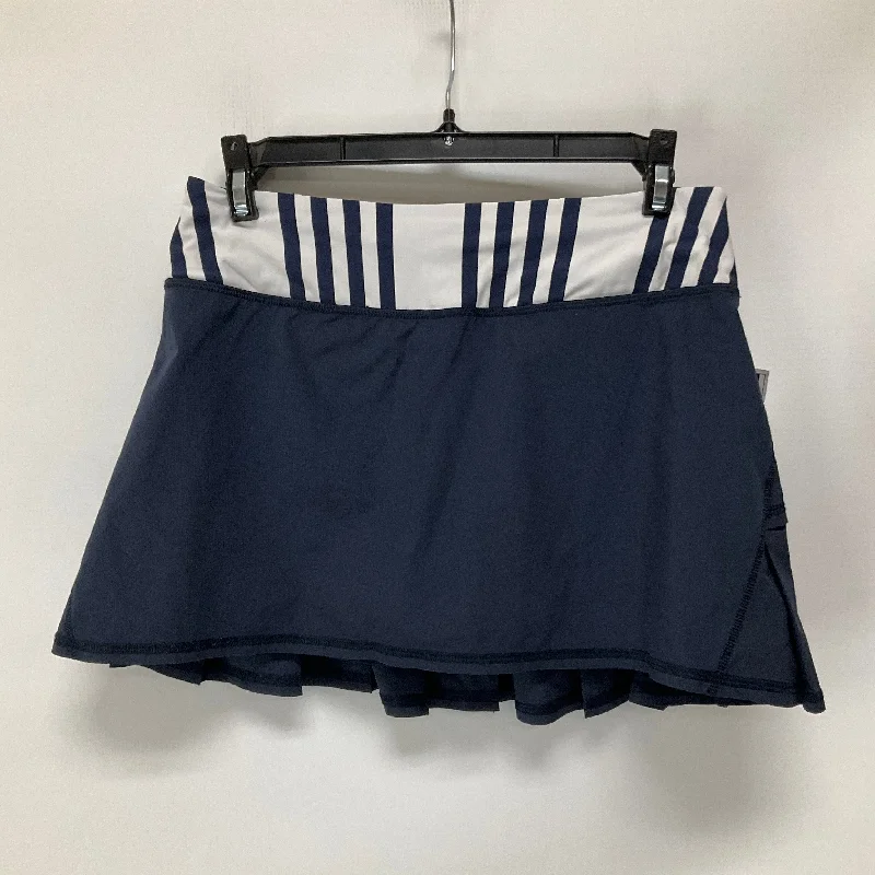 Athletic Skirt By Lululemon In Navy, Size: 4 silk skirt luxurious