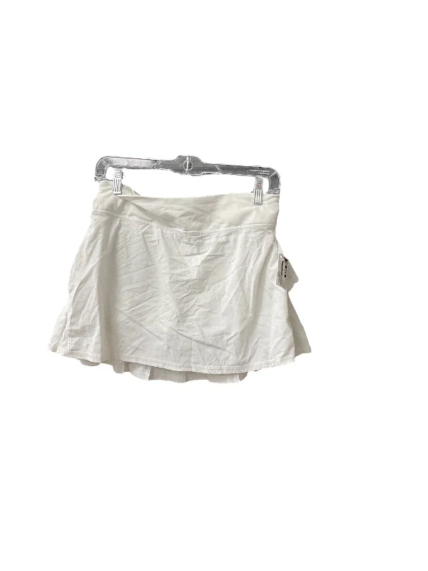 Athletic Skirt By Lululemon In White, Size: 4 vintage skirt charm