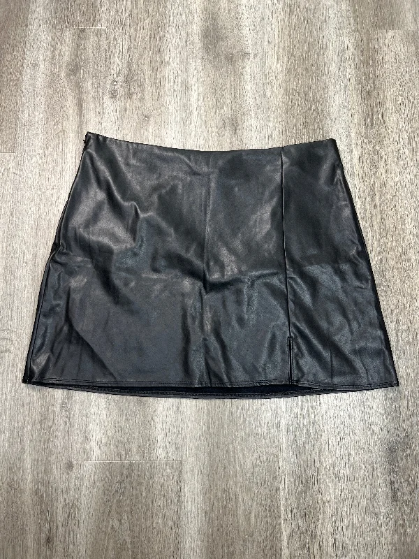 Athletic Skirt By Old Navy In Black, Size: Xxl linen skirt breathable