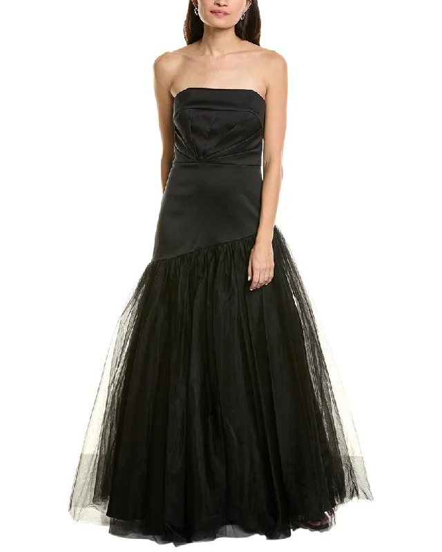 Aidan Mattox Tulle Skirt Gown lightweight skirt design