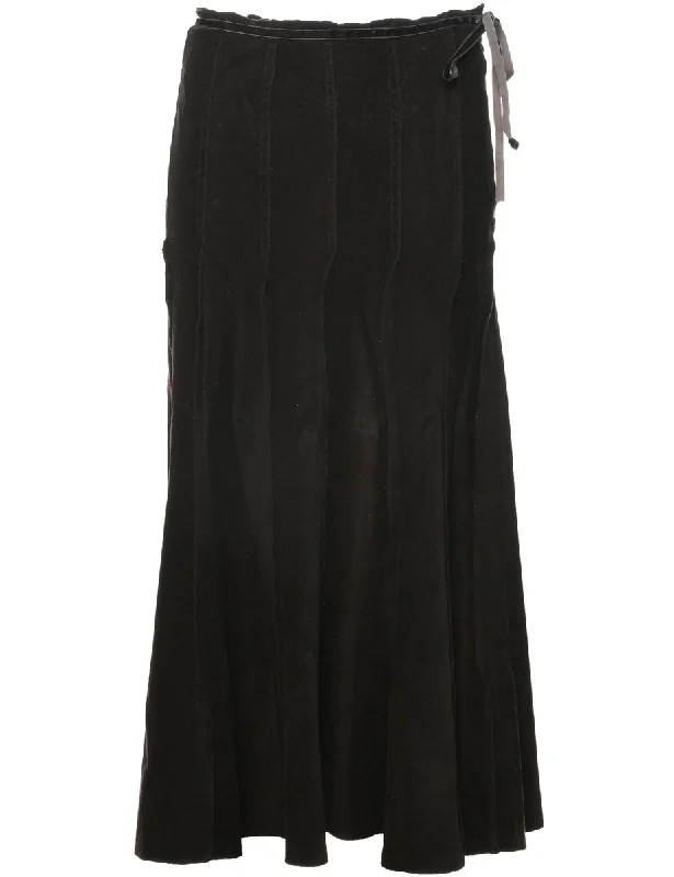 Corduroy Maxi Skirt - L boho skirt vibe