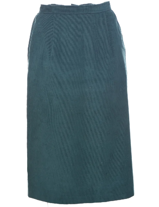 Corduroy Pencil Skirt - M breathable skirt fabric