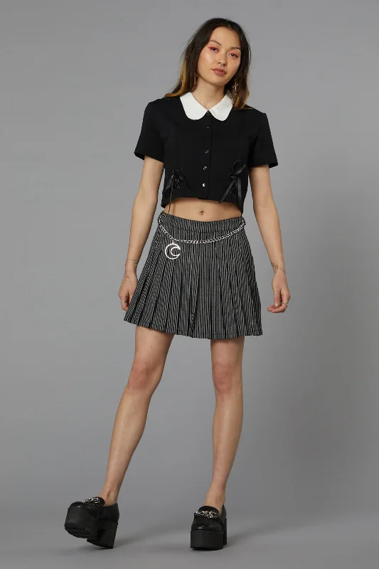 Emily Stripe Skort seamless skirt comfort